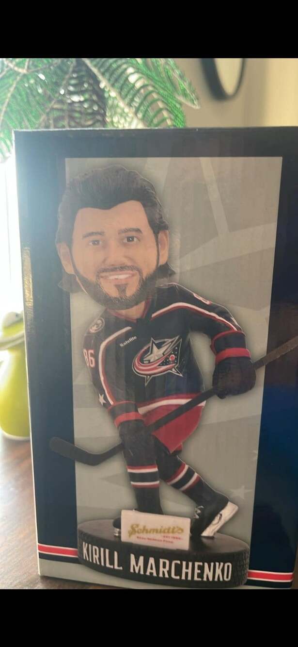 Kirill Marchenko Bobblehead Columbus Blue Jackets 2025 SGA 5th Line Schmidt's